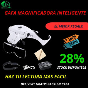 GAFAS MAGNIFICADORAS CON LUZ LED