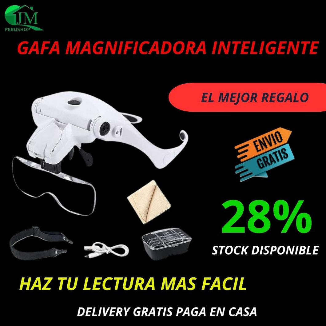 GAFAS MAGNIFICADORAS CON LUZ LED