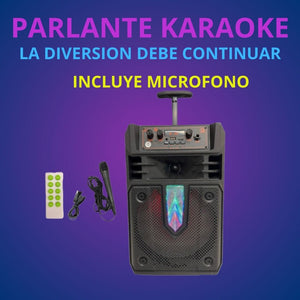 PARLANTE KARAOKE KTS CON MICRÓFONO