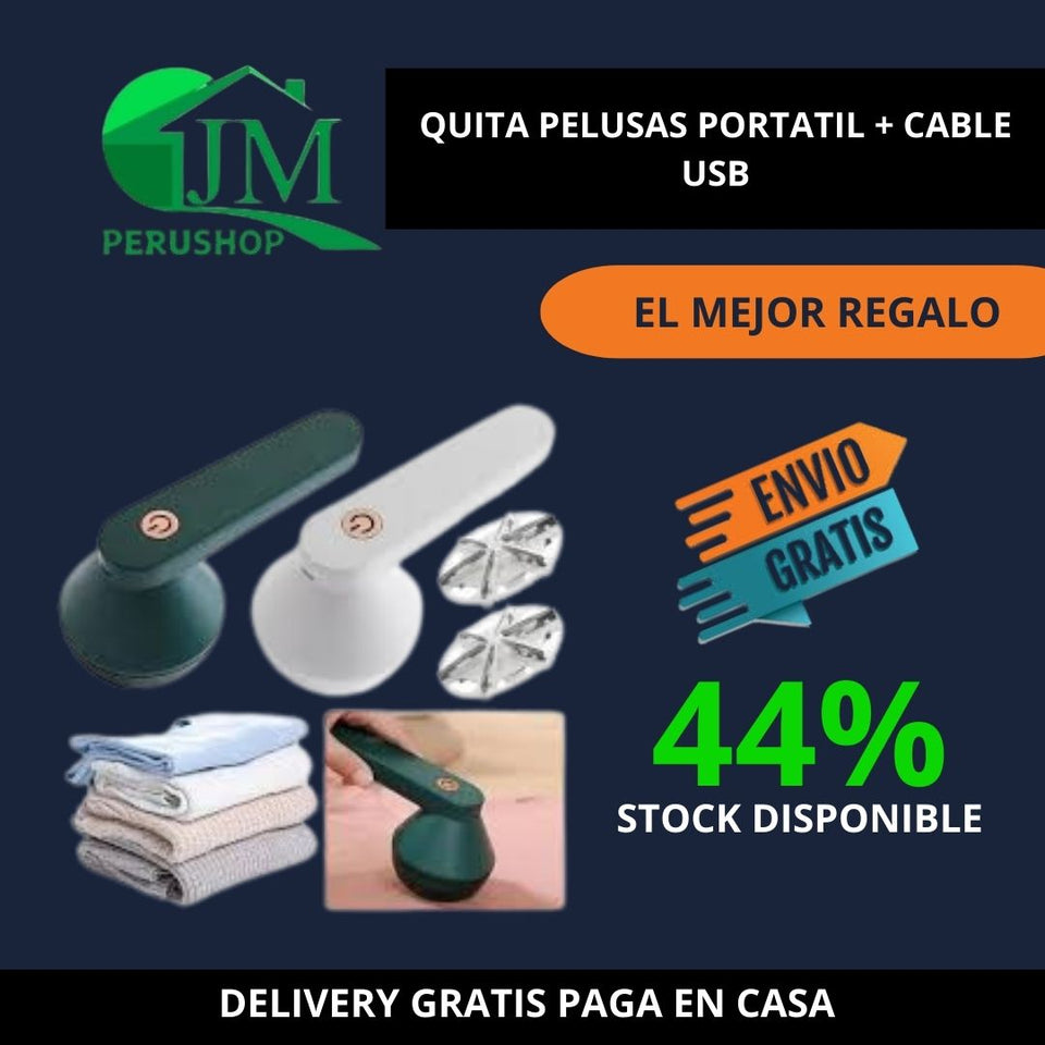 QUITA PELUSAS PORTATIL + CABLE USB